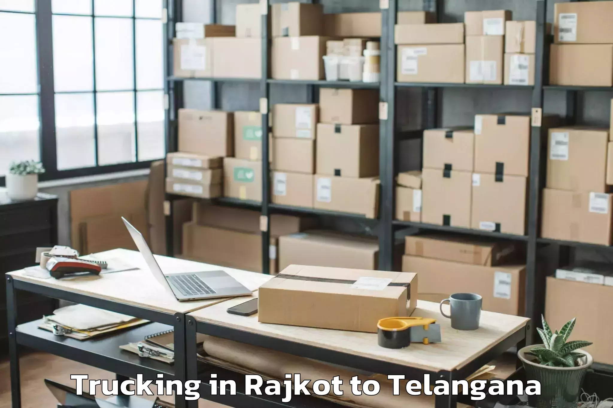 Hassle-Free Rajkot to Nagar Karnul Trucking